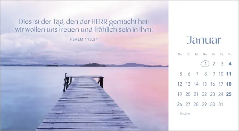 Quelle des Lebens - Postkartenkalender mit Landschaftaufnahmen