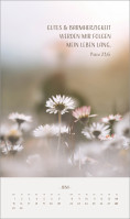 Zarte Blumengrüsse - Wandkalender
