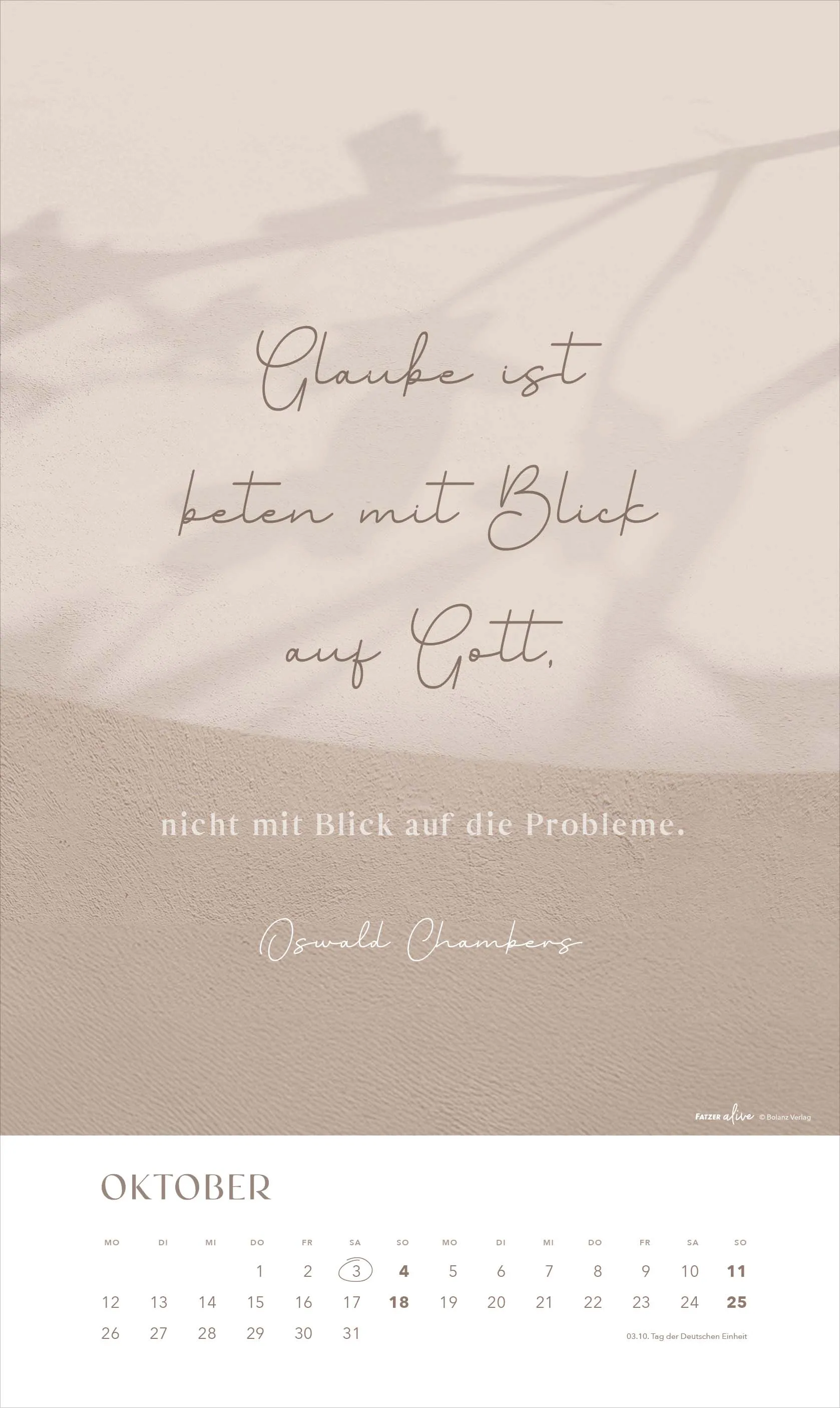 Glaube im Alltag - Posterkalender