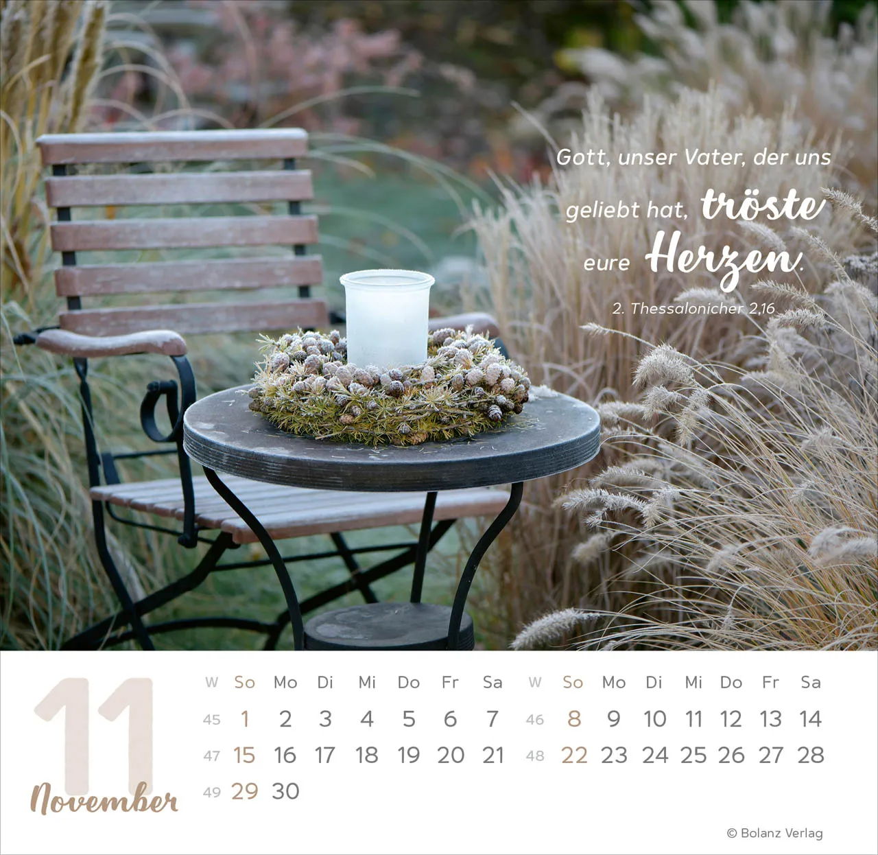 Meine Zeit - Hoffnung und Vertrauen für ein ganzes Jahr - Tischkalender