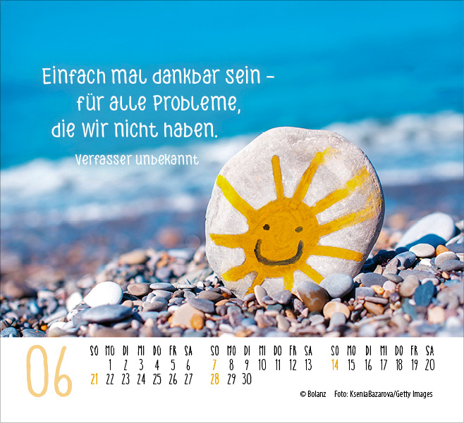 Kalender Danke - Ein Danke, das von Herzen kommt - Minikalender