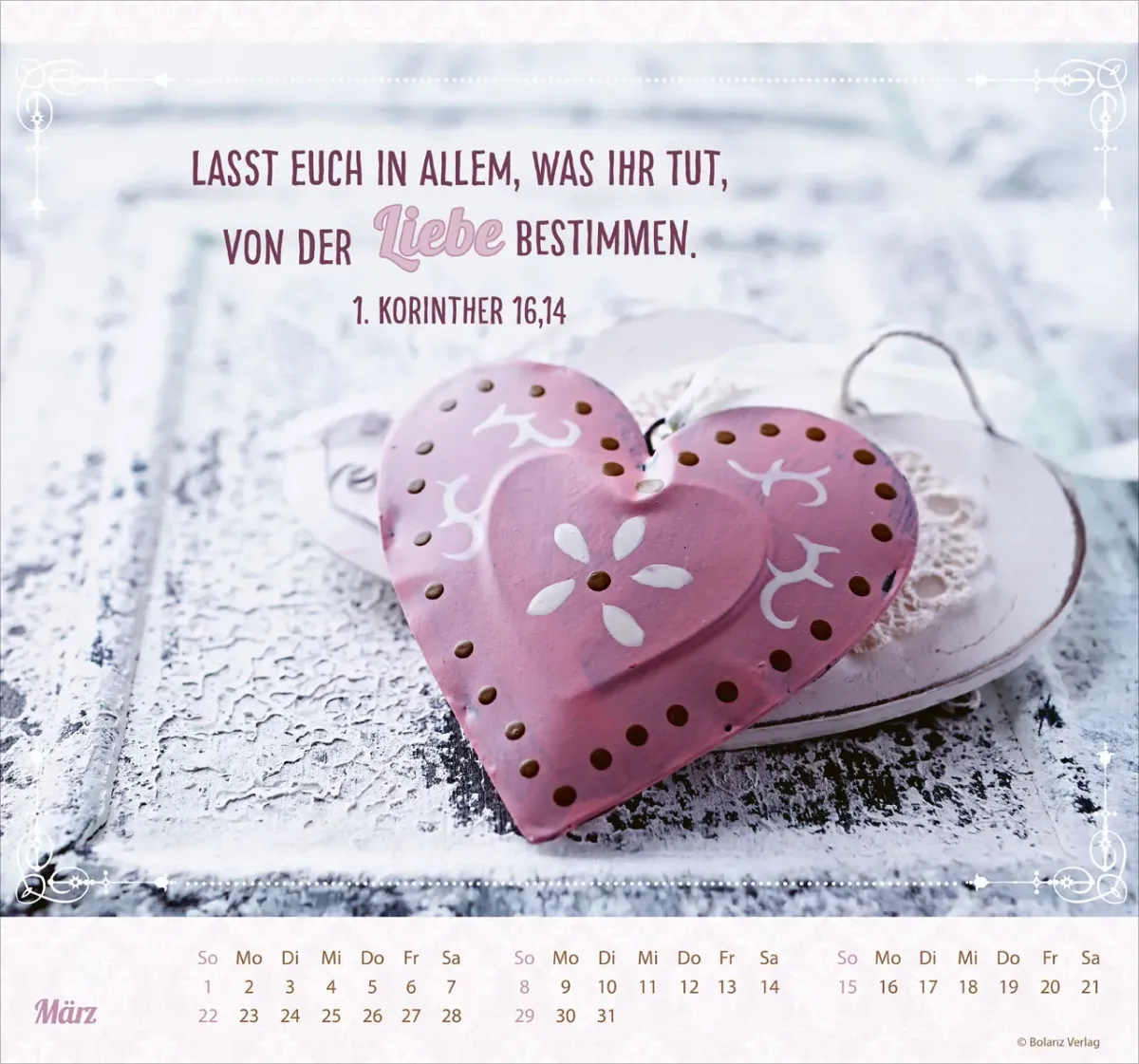 Kalender Am Anfang war das Wort - Wandkalender