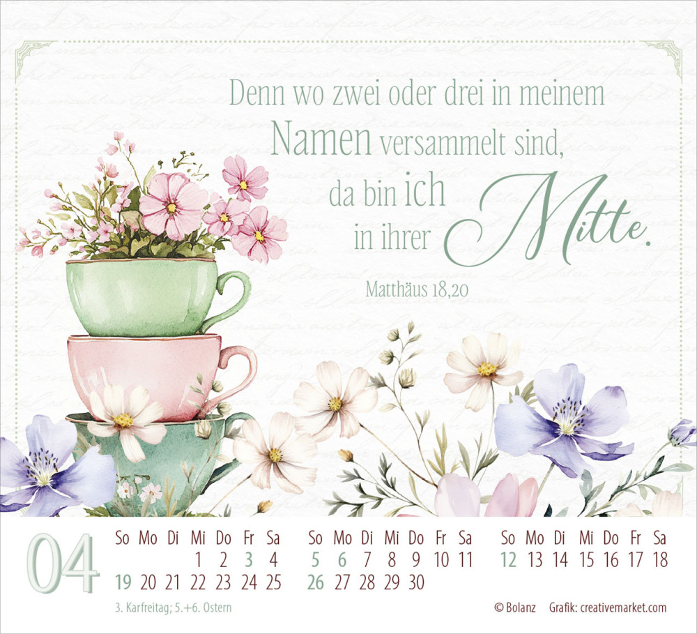 Poesie guter Worte - Minikalender