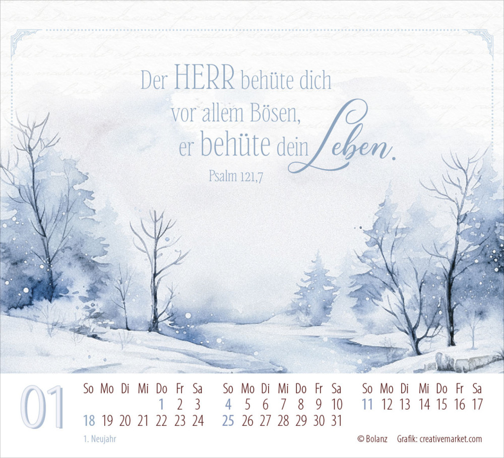 Poesie guter Worte - Minikalender