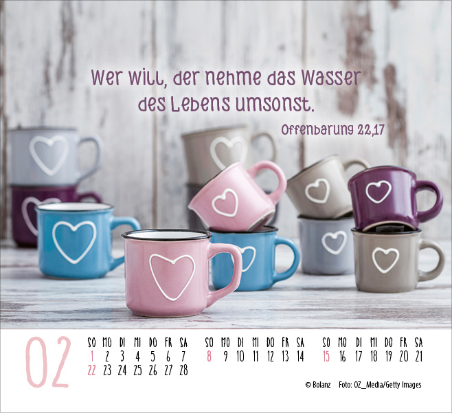 Atempause - Wohin du auch gehst - Minikalender