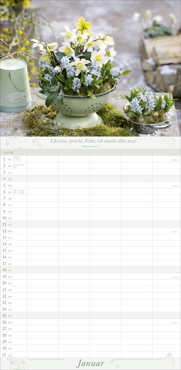 Gartenfreude Familienplaner