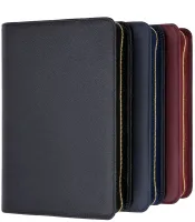 Bibelhülle für Schlachter 2000 Taschenausgaben - Rindleder, fein genarbt, Schwarz