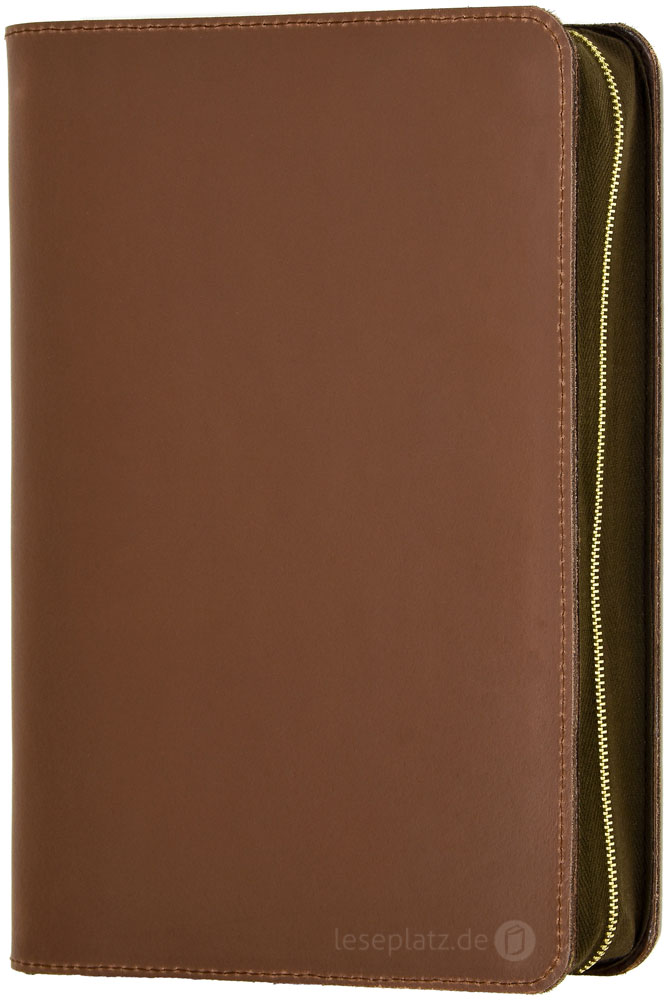 Bibelhülle "Kansas" für MacArthur Studienbibel - starkes rustikales Echtleder