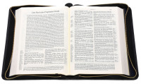 Schlachter 2000 Standardausgabe mit Echtleder-Bibelhülle - Hülle in leicht genarbten Echtleder...