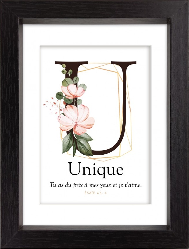 Mon cadre inspiration - U comme Unique