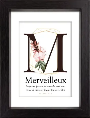 Mon cadre inspiration - M comme Merveilleux