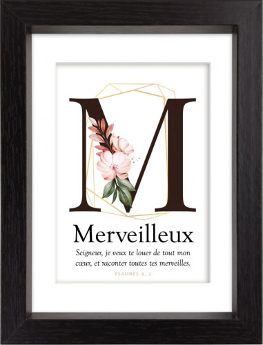 Mon cadre inspiration - M comme Merveilleux