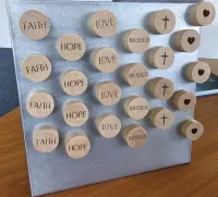 Display Holzmagnete - 6 Motive à 15 Stück