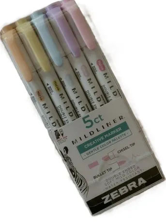 Zebra Mildliner Highlighter "Frühling" - (Filzstifte können durchdrücken je nach Handhabung)