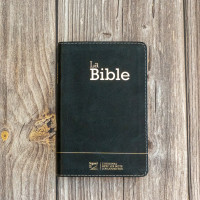 Bible Segond 21 compacte (Premium Style) - couverture souple, cuir anthracite, avec tranches dorées