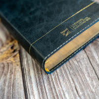 Bible Segond 21 compacte (Premium Style) - couverture souple, cuir anthracite, avec tranches dorées