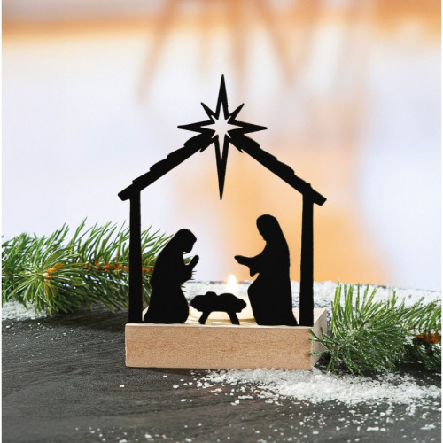 Krippe - Teelichtleuchte