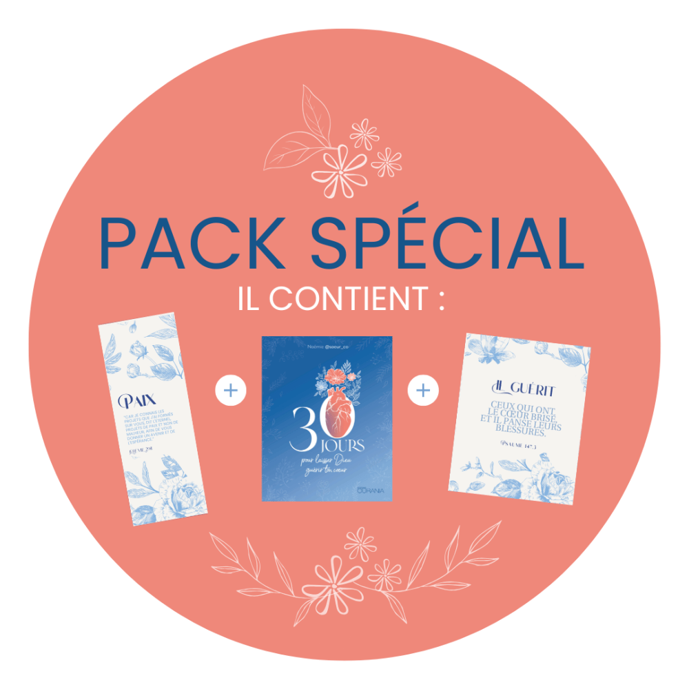 30 jours pour laisser Dieu guérir ton coeur - Pack - avec marque-page et poster