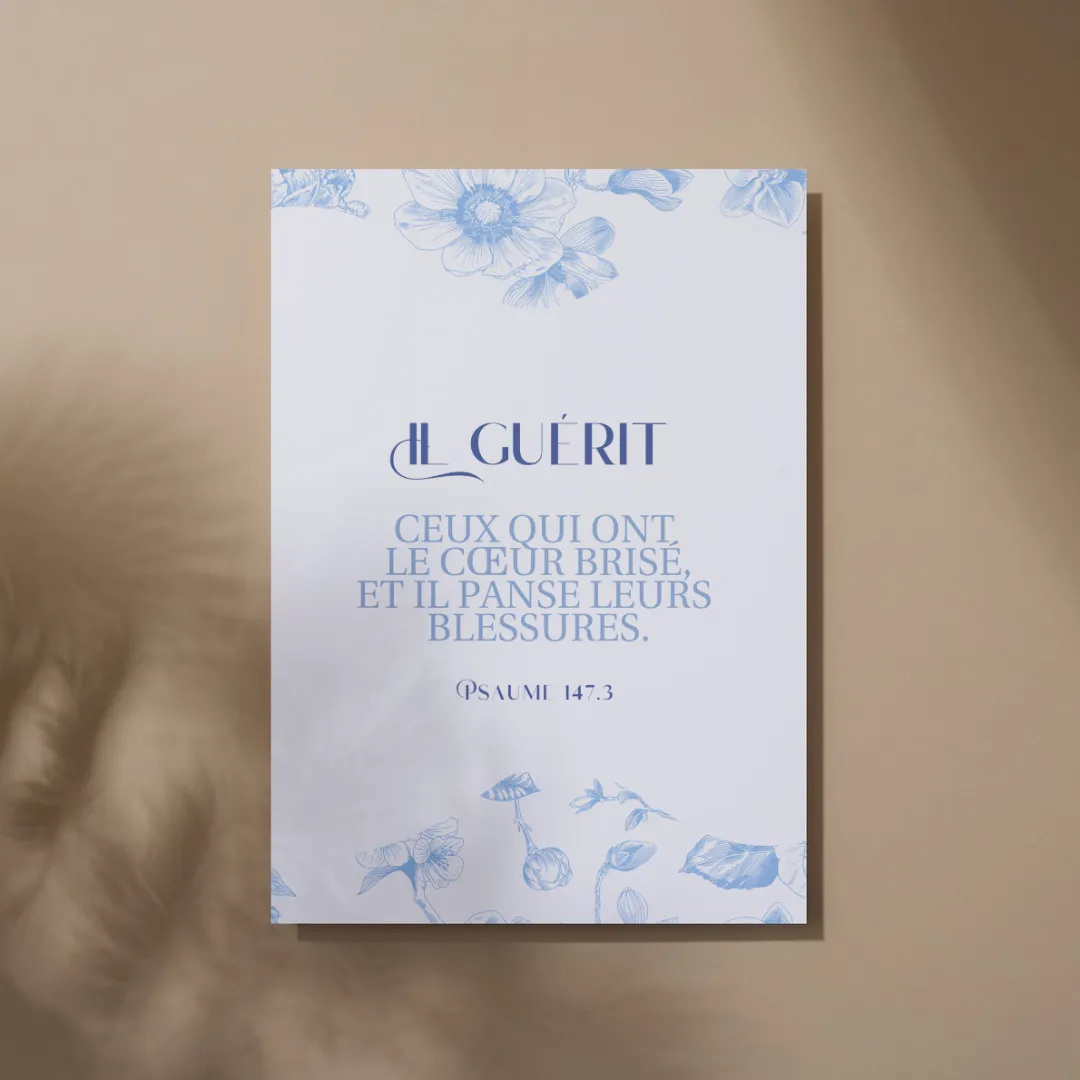 30 jours pour laisser Dieu guérir ton coeur - Pack - avec marque-page et poster