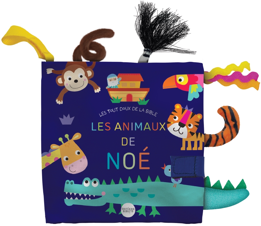 Animaux de Noé (Les) - Les tout doux de la Bible - Livre en tissu