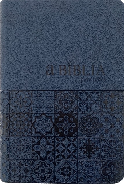Portugais, Bible, Biblia para todos, reliée, similicuir bleu motif azulejos - BPTC44 – AZUL