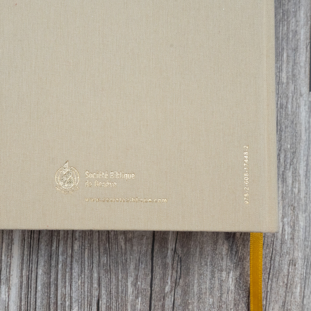 Studienbibel Segond NEG MacArthur, französisch - Softcover, beige Leineneinband