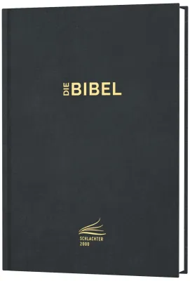 Schlachter 2000 Bibel Standardausgabe mit Parallelstellen (Hardcover, schwarz)