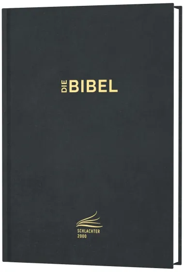 Schlachter 2000 Bibel Standardausgabe mit Parallelstellen (Hardcover, schwarz)