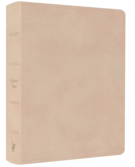 Schlachter Liebezurbibel (Schreibrandbibel beige) - Flexibler Kunstledereinband - mit Schreibrand