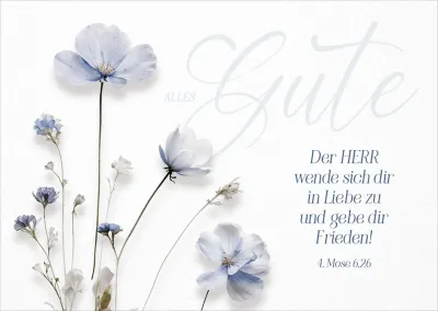 Postkarte Alles Gute - 4. Mose 6,26