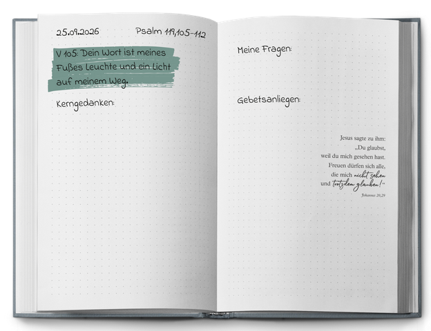 Bibellese-Journal - Bibel.Lesen.Festhalten. - Notizbuch für deine Erkenntnisse, Gedanken und Fragen
