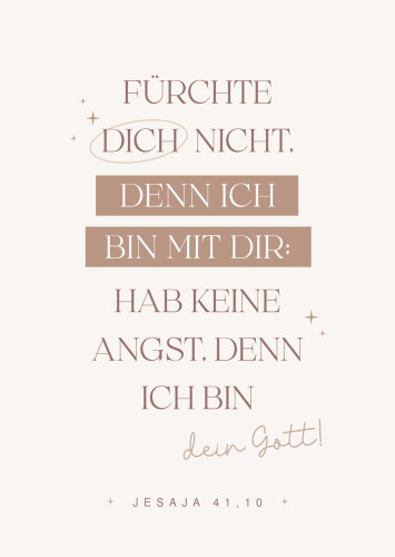 Postkarte Jahreslosung 2027 - Jesaja 41,10