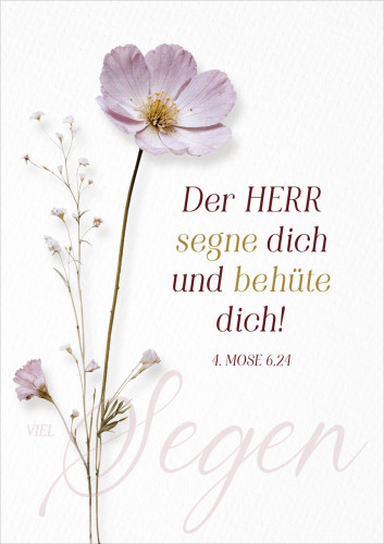 Faltkarte Der Herr segne dich - 4. Mose 6,24