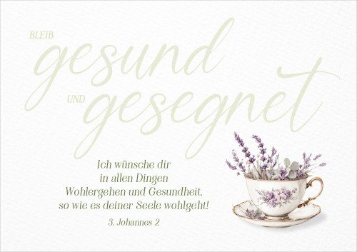 Faltkarte Gesundheit - 3. Johannes 2