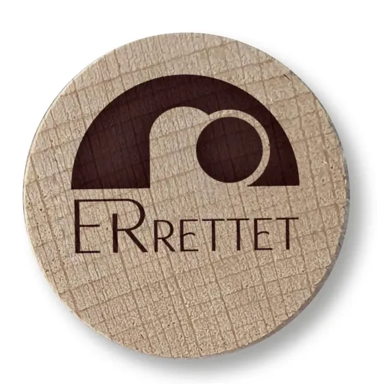 Holzmagnet Errettet