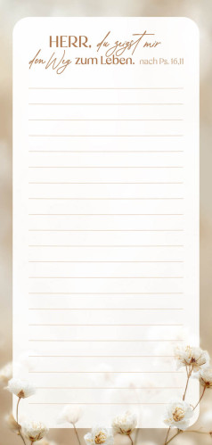 Küchen-Notizblock Notizen - Schleierkraut