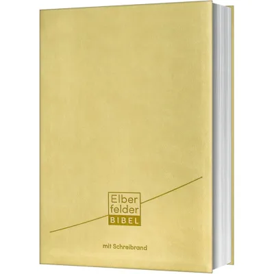Elberfelder Schreibrandbibel - Kunstleder braun
