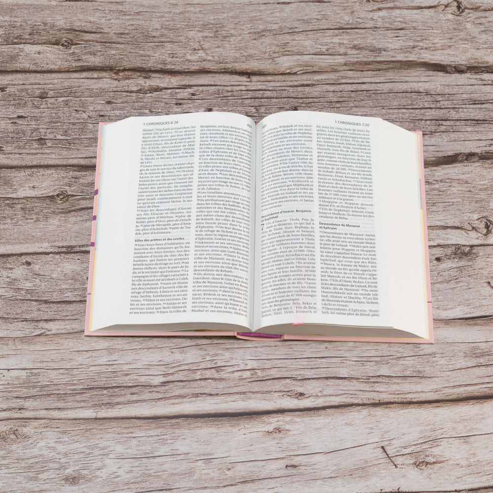 Segond 21 Bibel französisch kompakt - Hardcover Skivertex rosa Marshmallow