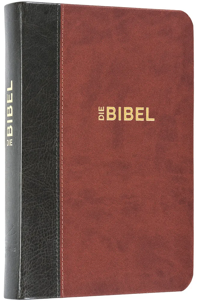 Schlachter Bibel 2000-Taschenausgabe - mit Parallelstellen - Kunstleder - Grau-braun - neue...