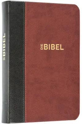 Schlachter Bibel 2000-Taschenausgabe - mit Parallelstellen - Kunstleder - Grau-braun - neue...