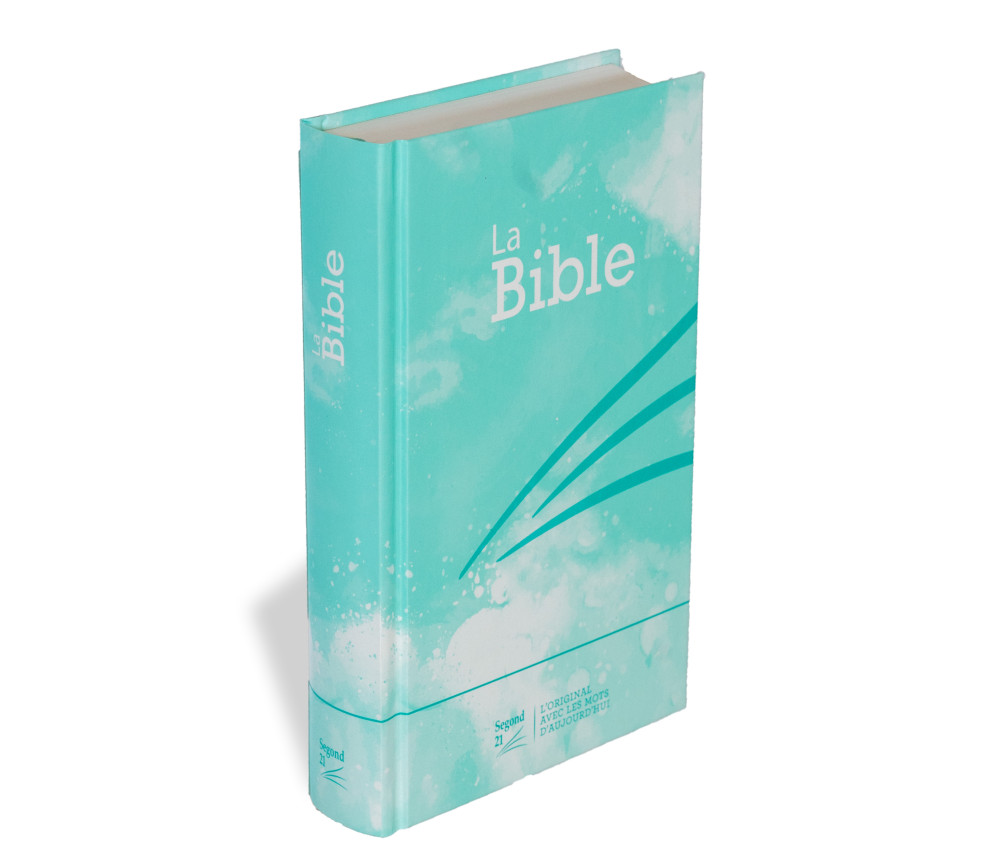 Bible Segond 21 compacte - couverture rigide motif bleu turquoise