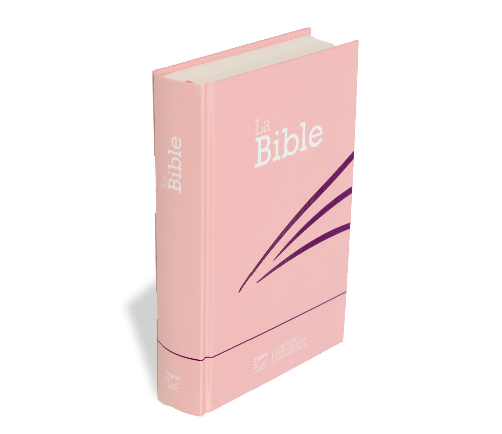 Segond 21 Bibel französisch kompakt - Hardcover Skivertex rosa Marshmallow