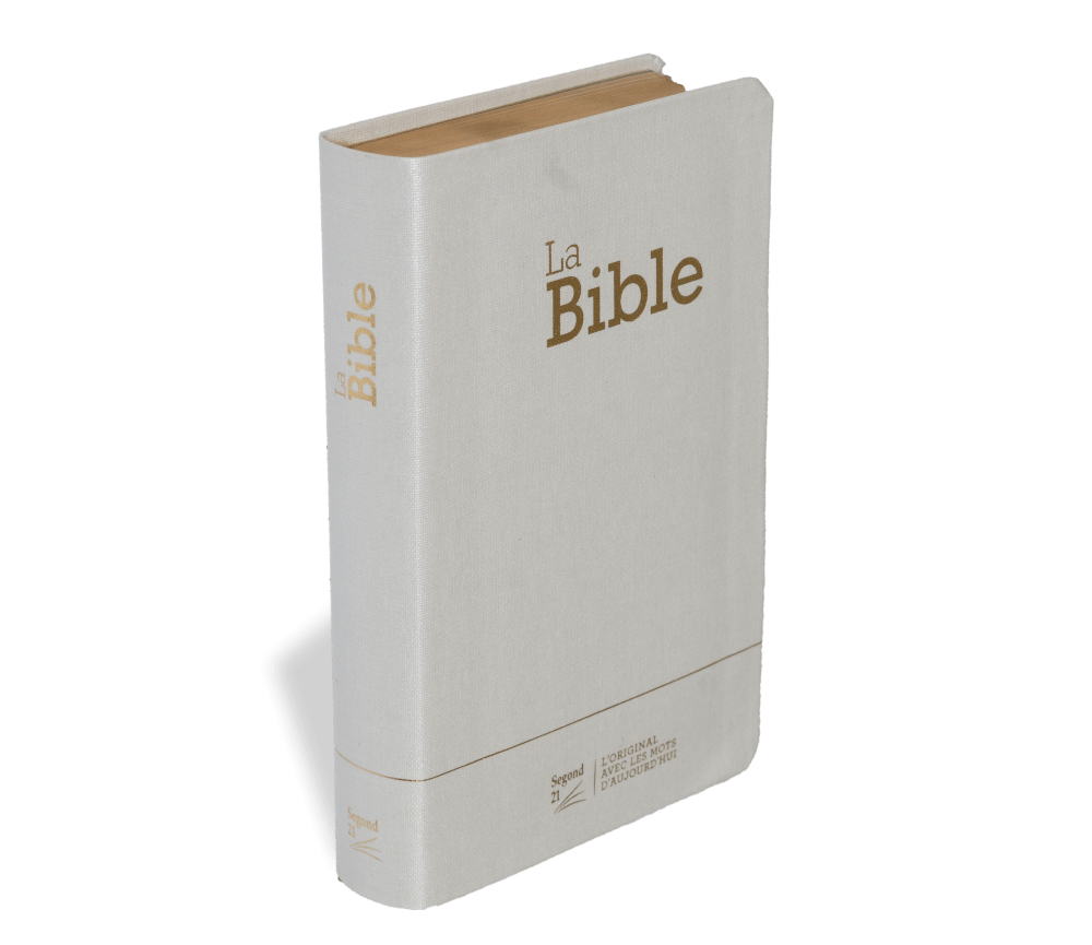 Bible Segond 21 compacte (Premium Style) - couverture semi-rigide toile blanche, avec tranches...