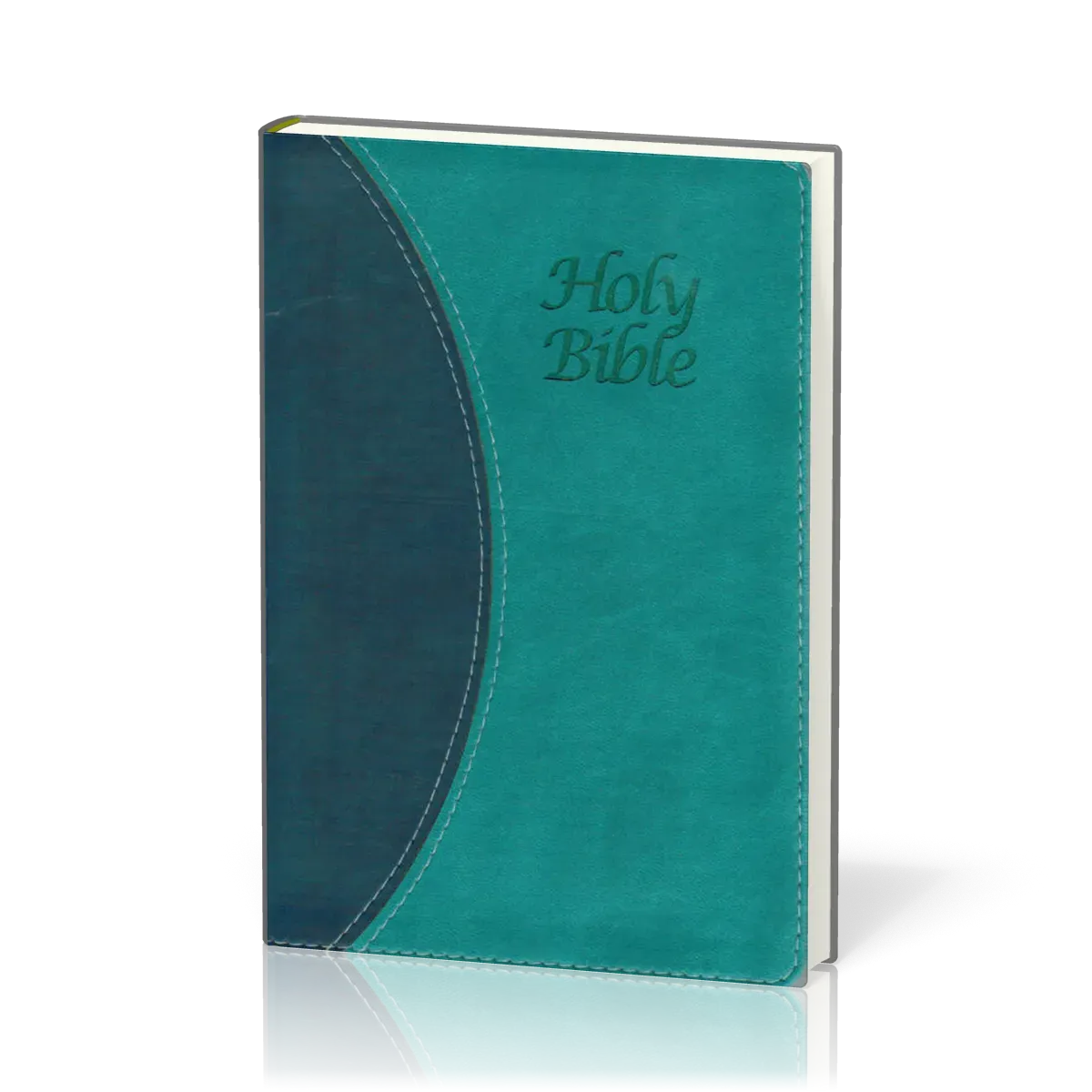 Englisch, Bibel King James Version, zweifarbig blau, Kunstleder, Silberschnitt