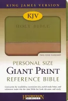 Englisch, Bibel King James Version, Grossdruck, zweifarbig beige/olivgrün, Goldschnitt