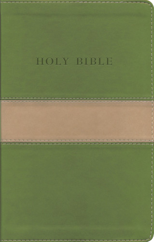 Englisch, Bibel King James Version, Grossdruck, zweifarbig beige/olivgrün, Goldschnitt