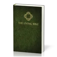 Englisch, Bibel The Living Bible, matellierter Umschlag, grün