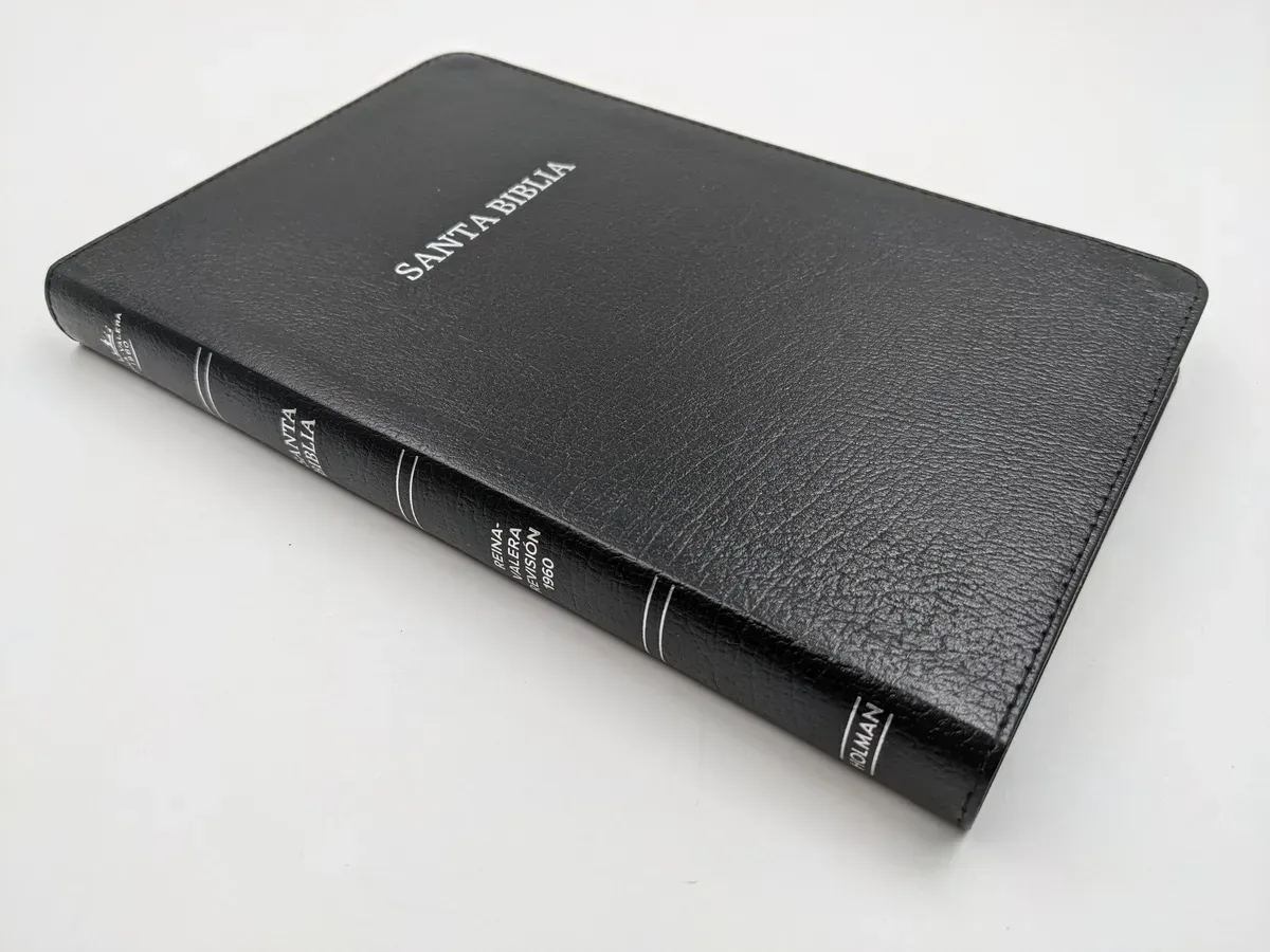 Spanisch, Bible Reina Valera 1960, ultradunn, Kunstleder, schwarz