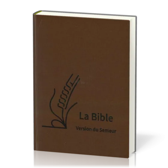 Bible Semeur 2015, gros caractères - couverture semi-souple, textile brun
