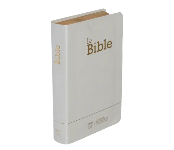 Bible Segond 21 compacte (Premium Style) - couverture semi-rigide toile blanche, avec tranches...